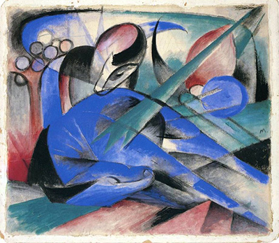 Horse Asleep Franz Marc